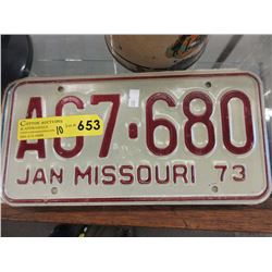 10 American license plates