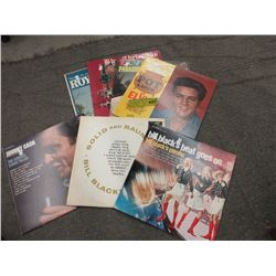 7 Vintage LP records - 3 Elvis Presley
