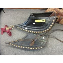 2 Vintage leather horse collars