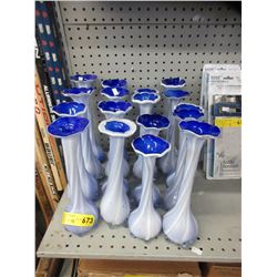 17 New glass bud vases