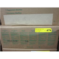 3 Cases of hospitality mints with logo's