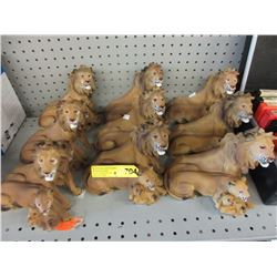 9 New Lion Family figurines