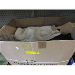 Large box of new men's clothing