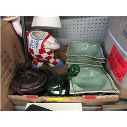 Box lot of used household goods