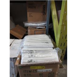 3 Cases of new chop sticks & plastic glasses