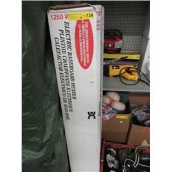 4 New electric baseboard heaters
