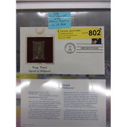 22KT Gold First Day Issue stamp replica