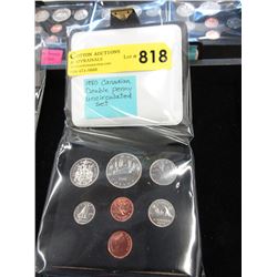 1980 Canadian Double Penny Coin Set