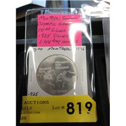 1.44 Troy oz. - Silver Montreal Olympic coin
