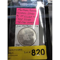 1.72 Troy oz. - Silver Montreal Olympic coin