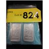 Image 1 : 2 Fine Silver - 10 Gram "Gryphon" bars
