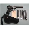 Image 1 : RESTRICTED:  Ruger; Mark II; .22 cal Long Rifle; Semi Auto; Pistol: Bull Barrel; c/w 4 extra clips &