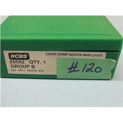 Taper Crimp Seater 9mm Luger