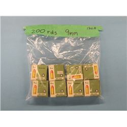 Lot 200 rnds 9mm Ammo