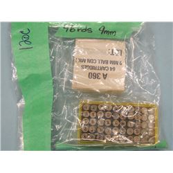 Lot 86 rnds 9mm Ammo