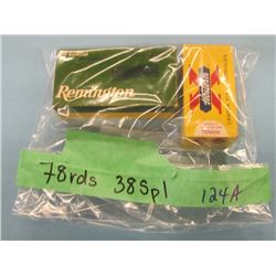 Lot 78 rnds 38 Spl Ammo