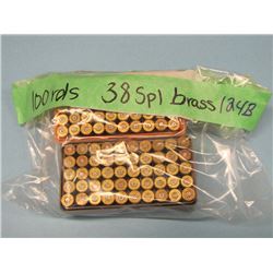 Lot 100 rnds 38 Spl Brass