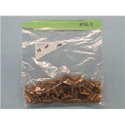 Bag of 100 rnds 38 Spl Brass