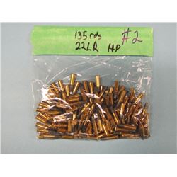Lot 135 rnds 22 LR Ammo