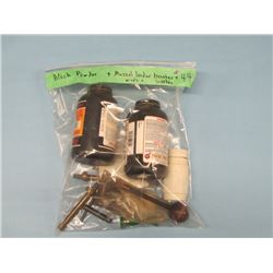 Bag black powder muzzel loader brushes, wads, and supplies