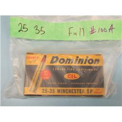 Collector Box 20 rnds 25-35 Win SP Ammo