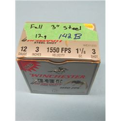 Box 25 rds 12 GA 3" steel shotgun shells