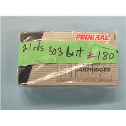 Box 21 rnds 303 Brit ammo