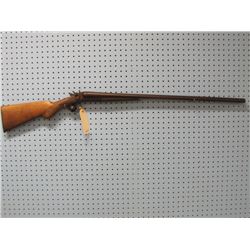 PARTS GUN: J Manton & Co.; 12ga; Double Barrel; Black Powder Shotgun; Exposed Hammers; Stock Cracked