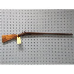 PARTS GUN: Drumonville; 12ga; Double Barrel; Black Powder Shotgun; Hammer Missing; Stock Cracked