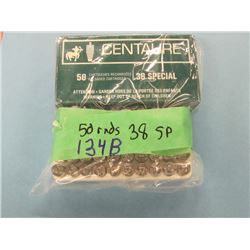 Lot 50 rnds 38 Spl. Ammo