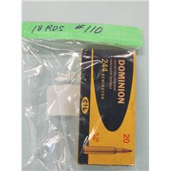COLLECTOR BOX 18 RNDS .244 REMINGTON AMMO