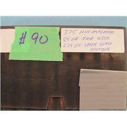 LOT 20 RNDS 375 H&H RELOAD AMMO