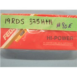 LOT 19 RNDS 375 H&H RELOAD AMMO