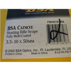 BSA CATSEYE RIFLE SCOPE 3.5-10X50