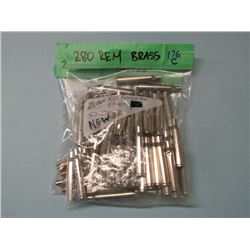 BAG OF 63 PCS NICKEL 280 REM BRASS