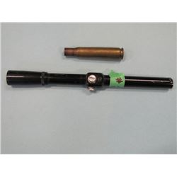 4X15 BUSHELL SPORTVIEW SCOPE - needs repair & COLLECTABLE BRASS 50 BMG