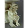 Image 3 : Chinese White Jade Carved Archaic Vase with Cover
