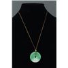 Image 2 : Chinese Green Jadeite Round Bi Disc Pendant