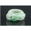 Image 2 : Chinese Fine Green Jadeite Ring with Cert