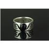 Image 3 : 4 Pc Silver Rings Jade, Ruby, Claret, Amethyst