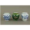 Image 1 : 3 Pieces BW Small Porcelain Jars 4-Character Mark