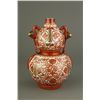 Image 1 : Copper Red Double Gourd Porcelain Vase Qianlong MK