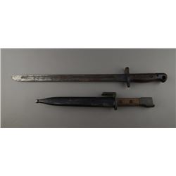 Two Japanese Army Knives Dated 1907 and WW2
