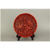 Image 1 : Chinese Cinnabar Lacquer Carved Tray