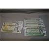 Image 1 : Selection of Canadian one dollar bills including two sets of two 1973 bills with sequential serial n