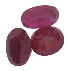 12.39ctw Oval Mixed Ruby Parcel