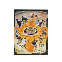 Signed MLB Baseball 300 Strike Out Club Poster