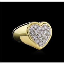 1.10ctw Diamond Ring - 18KT Two-Tone Gold