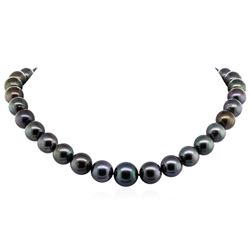 Tahitian Cultured Pearl and Diamond Necklace