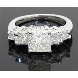 3.24ctw Diamond Ring - 18KT White Gold